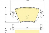Комплект тормозных колодок GIRLING 6115254