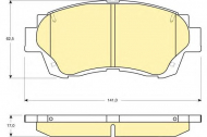 Комплект тормозных колодок GIRLING 6131559