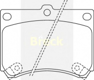 Комплект тормозных колодок BRECK 21539 00 C