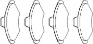 Комплект тормозных колодок TOPRAN 300 276