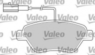 Комплект тормозных колодок VALEO 597370