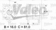 Генератор VALEO 436166