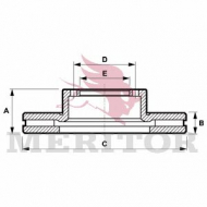 Тормозной диск MERITOR MBR5104