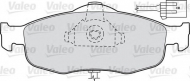 Комплект тормозных колодок VALEO 540556