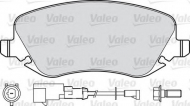 Комплект тормозных колодок VALEO 601001