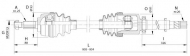 Вал OPEN PARTS DRS6386.00