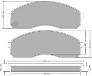 Комплект тормозных колодок FREMAX FBP-1689