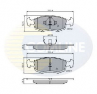 Комплект тормозных колодок COMLINE CBP0201