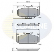 Комплект тормозных колодок COMLINE CBP3829