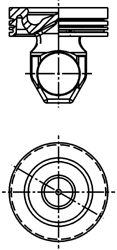 Поршень KOLBENSCHMIDT 40368600