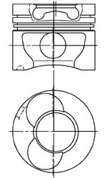 Поршень KOLBENSCHMIDT 94823700