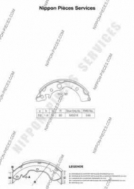 Тормозные колодки NPS H350A03