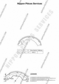 Тормозные колодки NPS S350I06