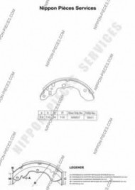 Тормозные колодки NPS S350I19