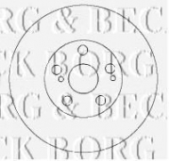 Тормозной диск BORG & BECK BBD4456