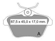 Комплект тормозных колодок VEMA 836200