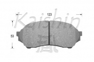 Комплект тормозных колодок KAISHIN D3109