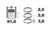 Комплект колец ET ENGINETEAM R4001000