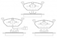 Комплект тормозных колодок KOSHIMO 1850.0058151