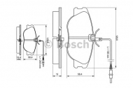 Комплект тормозных колодок BOSCH 0 986 424 033