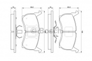 Комплект тормозных колодок BOSCH 0 986 424 142