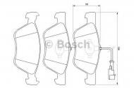 Комплект тормозных колодок BOSCH 0 986 424 578