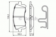 Комплект тормозных колодок BOSCH 0 986 424 700