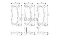 Комплект тормозных колодок BOSCH 0 986 424 782