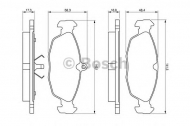 Комплект тормозных колодок BOSCH 0 986 460 938