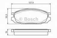 Комплект тормозных колодок BOSCH 0 986 461 133