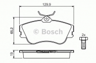 Комплект тормозных колодок BOSCH 0 986 461 753