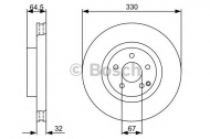 Тормозной диск BOSCH 0 986 479 332