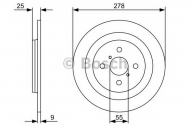 Тормозной диск BOSCH 0 986 479 360