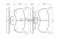 Комплект тормозных колодок BOSCH 0 986 490 410