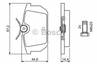 Комплект тормозных колодок BOSCH 0 986 491 030