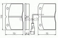 Комплект тормозных колодок BOSCH 0 986 494 276