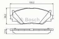 Комплект тормозных колодок BOSCH 0 986 494 316