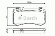Комплект тормозных колодок BOSCH 0 986 494 356