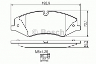 Комплект тормозных колодок BOSCH 0 986 494 408
