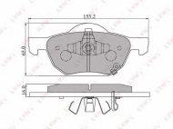 Комплект тормозных колодок LYNXauto BD-3413