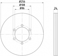 Тормозной диск HELLA PAGID 8DD 355 117-701