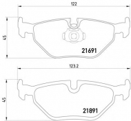 Комплект тормозных колодок HELLA PAGID 8DB 355 007-981