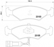Комплект тормозных колодок HELLA PAGID 8DB 355 010-301