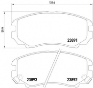 Комплект тормозных колодок HELLA PAGID 8DB 355 016-101