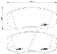 Комплект тормозных колодок HELLA PAGID 8DB 355 013-521
