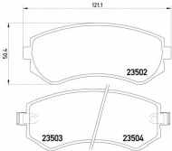 Комплект тормозных колодок HELLA PAGID 8DB 355 017-201