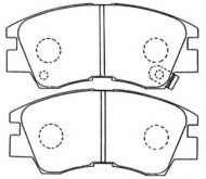 Комплект тормозных колодок ASVA AKD-3172
