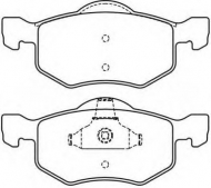 Комплект тормозных колодок ASVA AKD-5805