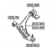 Подвеска ASVA 0201-040