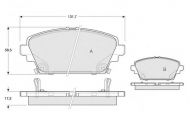 Комплект тормозных колодок PROCODIS FRANCE PF1263